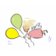 Hey that man has my ballon! Hey that man has my ballon!