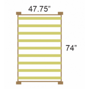 My 3/4 bed is 47.75” x 74” in interior dimensions. Will a standard three quarter mattress fit?