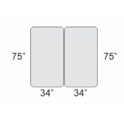 Who can make a pair of 34 inch by 75 inch custom mattresses that are different comforts?