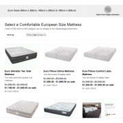 Who makes custom mattresses for European sized beds? Who makes custom mattresses for European sized beds?