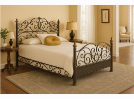 Queen Elegance Bed & Rails Queen Elegance Bed & Rails