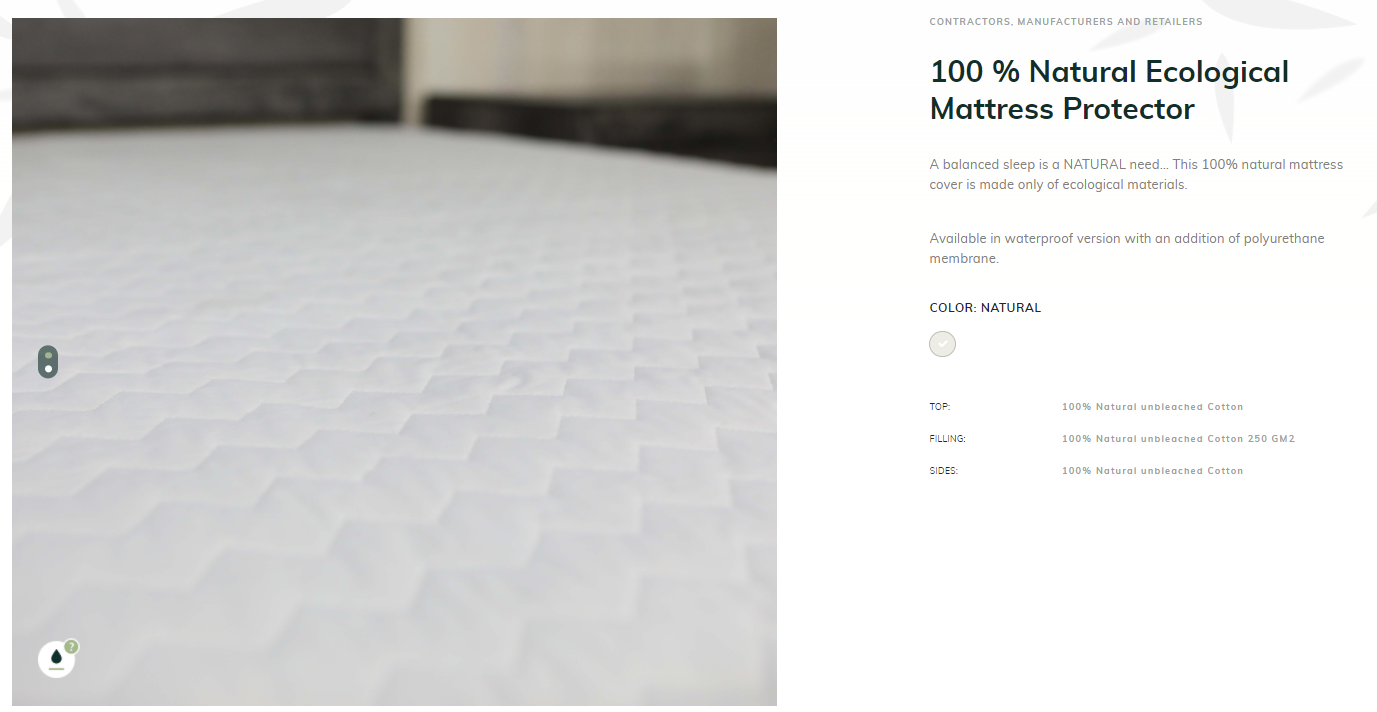 Custom Cotton mattress protector for sale in Canada