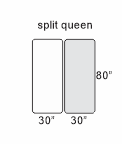 Split queen mattresses for sale in Canada
