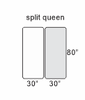 Split queen adjustable bed store Mississauga 