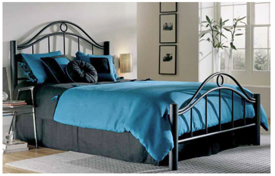 Black iron bed for sale in Canada