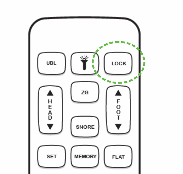 lock button on an adjustable bed Canada