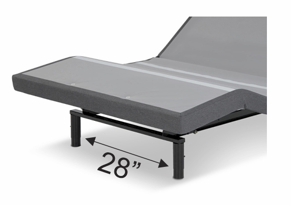 Adjustable Bed leg spacing dimensions in Canada