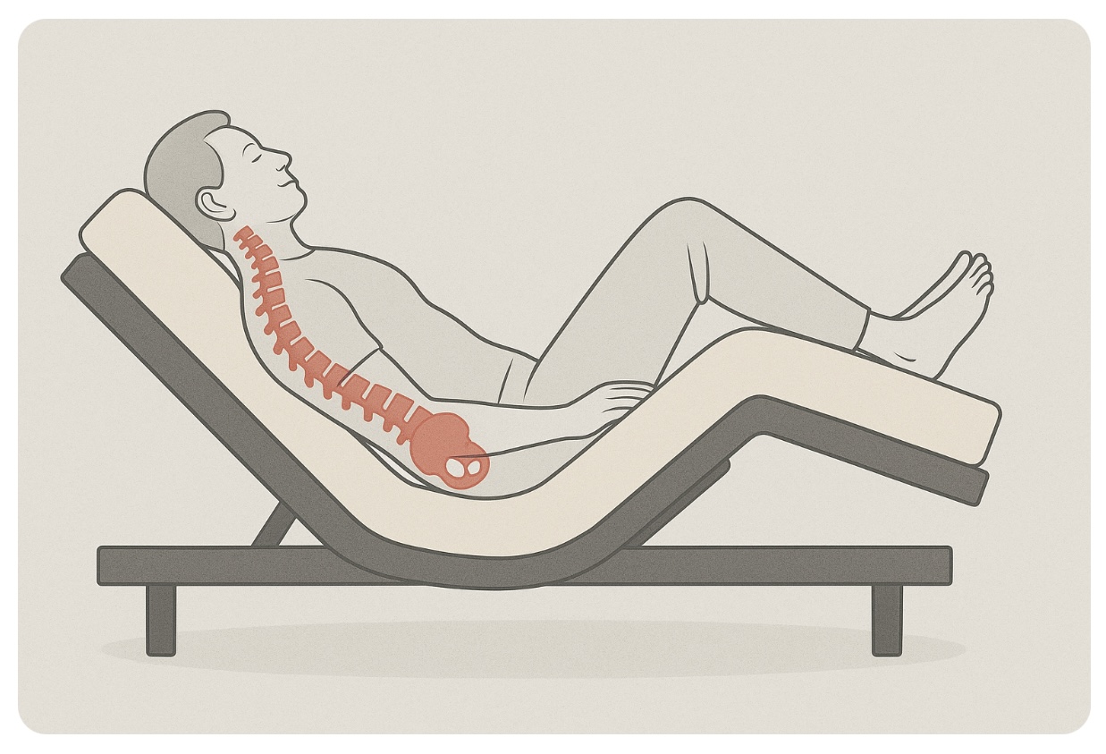 Adjustable beds and helping with back pain
