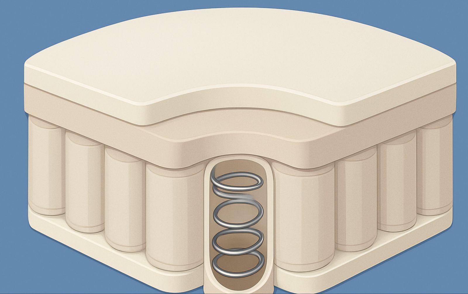 Hybrid pocket coil mattress for sale in Canada