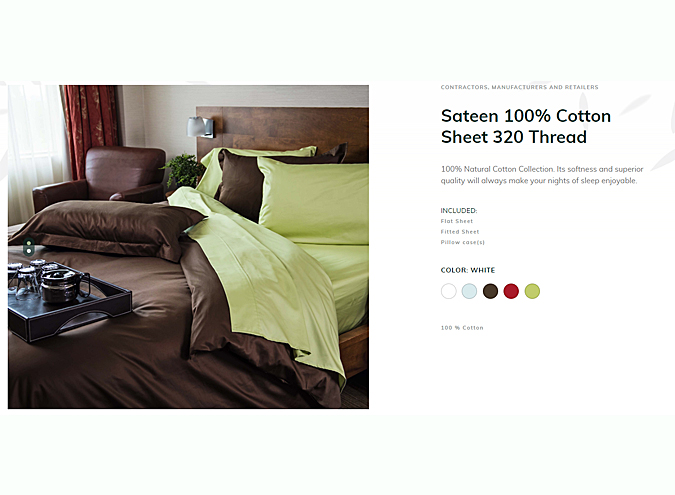 Custom Size Sateen Cotton sheet sets for sale in Ontario