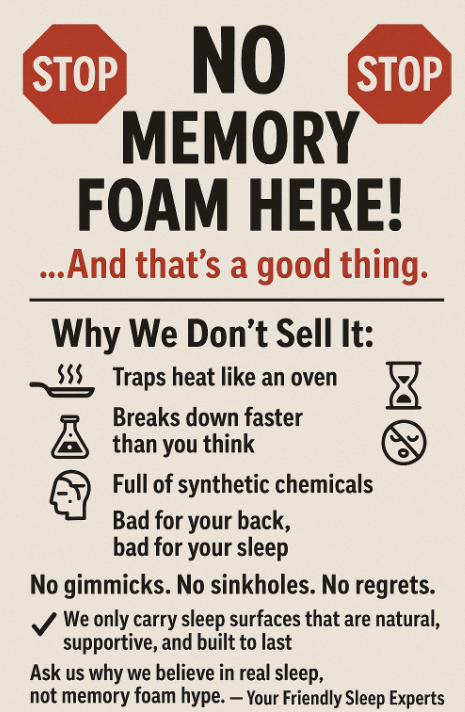 Why memory foam mattresses are bad