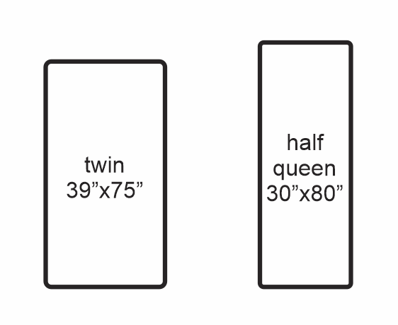 Can a twin fitted sheet be used on half of a split queen