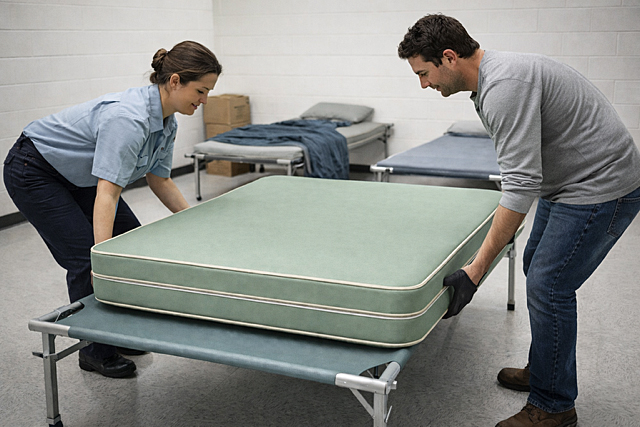Vinyl mattresses for shelters for sale online